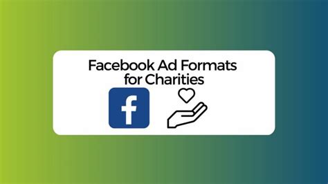 facebook ad formats for charities